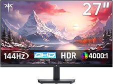 KTC H27T27S 27'' QHD Computer Monitor, 144Hz Gaming PC Monitor, 4000:1  2K 1440P picture