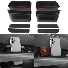 4PCS Door Side Storage Box for Ford Fusion 2013-2020 Phone Holder Organizer BLK picture