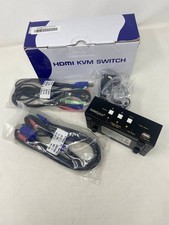 Sweetysun 2 Port 4K HDMI Dual Monitor KVM Switch Used picture