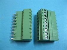 10 pcs 3.5mm 9 way/pin Screw Terminal Block Connector Green Plugable Type New picture