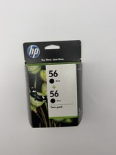 NEW HP 56 Genuine Black Ink Twin-Pack Deskjet / Office Jet EXP May 2012 picture