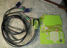 IOGEAR MiniView Micro 2-Port PS/2 KVM Switch with Built-in Cables - Model GCS62 picture