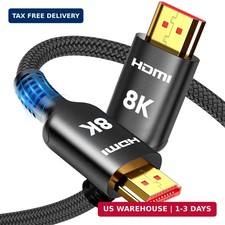 8K HDMI 2.1 Cable 48Gbps 4K120Hz Ultra High Speed Short 1.5FT Braided picture