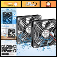 120mm Waterproof 12V Fan - High Performance Dual Ball Bearing for RV, Outdoor Co picture