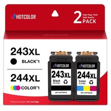 Ink cartridges PG-243 CL-244 1Black/1Tri-Color 2PK for Canon mg2522 PIXMA picture