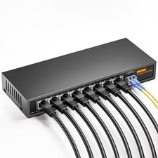 8Port 2.5GB Ethernet Switch, Unmanaged 2.5G Gaming Network Switch | 8 x 2.5BA... picture