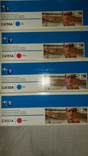 LOT OF 4 OEM HP C4151A Cartridges Toner (2)Magenta&(2)Cyan LaserJet 8500 8550  picture