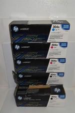 HP Genuine 304A CE530A  CE531A CE533A CC530AD Toner Print Cartridge Set  (#3604) picture