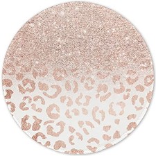 7.87-Inch Pink Marble Mouse Pad - Chic Design with Anti-Slip Rubber Base picture