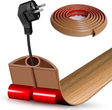 Floor Cord Cover Self Adhesive Cord Hider Floor 10FT Floor Cable Management Powe picture