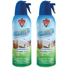 Dust-Off Model Compressed Gas Duster,2 Pack, 10oz, 8.5