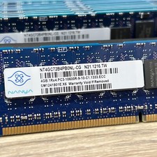 Nanya 4GB 1Rx4 PC3 - 10600R (DDR3 1333) NT4GC72B4PB0NL-CG  HP PN 591750 picture