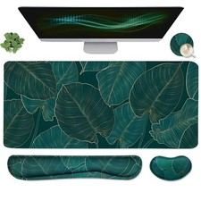 Ergonomic Large Mouse Pad and Keyboard Wrist Rest, Desk Pad for Keyboard and ... picture