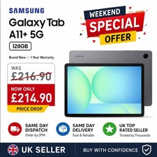 New Samsung Galaxy Tab A11 Plus 128GB WIFI+5G Unlocked Android Sealed UK Seller picture