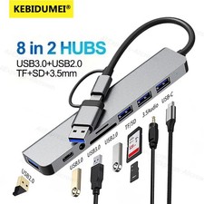 KEBIDUMEI USB C Hub USB Splitter 8 in 1 USB 3.0 Extender Multiport USB Adapter w picture