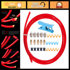 PTFE Tube Kit 3M ID 2mm OD 4mm, Red Teflon Bowden Tube for 1.75mm Filament, Conn picture