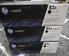HP 83A / HP 83X Black - Print Cartridges - 3 Pack - CF283A / CF283X - Sealed picture