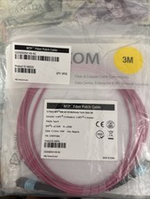 Lot 5 FS MTP/MPO Fiber Patch Cable 12 Fibers MTP OM4 50/125 Multimode Trunk 3M picture