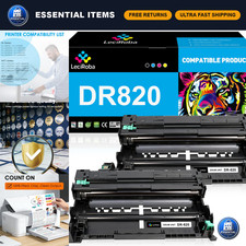 2-Pack DR-820 Drum Unit Replacement for Brother Printers - High Yield, Quality P picture