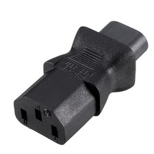 AC125V 10A/AC250V 2.5A IEC320 Male C8 to Female C13 Power Socket Adapter picture