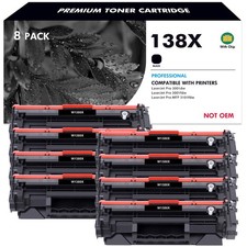 8PK W1380X 138X Toner with Chip For HP LaserJet Pro 3001dw 3001fdw MFP 3101fdw picture