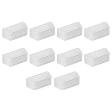 Silicone VGA Port Anti-Dust Stopper Cap Cover for DB9, RS232, Clear 10pcs picture