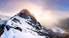 Landscape mountains winter nature snow snowy Custom Gaming Mat Desk picture