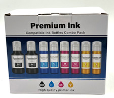 Inkrobat T- 502 Ink Refill Bottles For Epson Et Printer 8 Pack picture