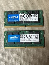 Crucial 2X 16GB DDR4 2400 SODIMM Laptop RAM CT16G4SFD824A.C16FE TOTAL OF 32GB picture