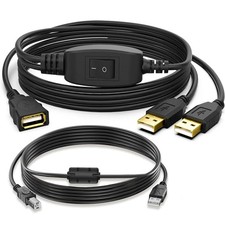 Herfair USB Splitter 1 in 2 Out,Printer Splitter Switch for Two Computers,Usb B  picture