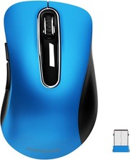 memzuoix 2.4G Portable Wireless Mouse, 1400 DPI Mobile Optical Cordless Mice picture