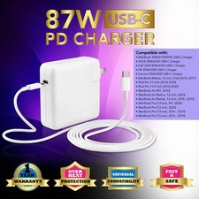 87W USB-C Power Adapter Charger for Apple Macbook Pro 15