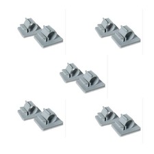 Adhesive RO Tubing Holder 1/4 Inch Mounting Clips Cable Management 10 Pack picture