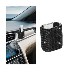 Rhinestone Adhesive Car Dashboard Chapstick Holder, Black picture