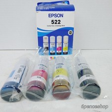 Sealed in OB-Epson 522 4pk Combo Ink Bottles Blk/C/M/Y 04/2029 picture