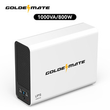 Goldenmate Back-UPS 1000VA/800W LiFePO4 Battery Backup UPS Pure Sine Wave - Used picture