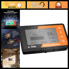 500A Battery Monitor with M8 Shunt, 8V-120V LCD Display for RV, Marine & Solar U picture