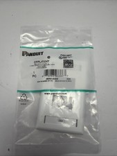 Panduit pan-net CFPL4WHY faceplate single gang 4 module spaces picture