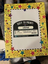 Letterhead Border Computer Printer Paper 100 Sheets 8.5