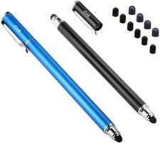 Bargains Depot (2 Pcs)[0.18-inch Fine Tip ] Stylus Touch Screen Blue/Black  picture