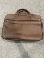 Samsonite Classic Leather Toploader Briefcase One Size Cognac No Strap picture