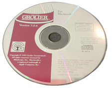 The 1995 Grolier Multimedia Encyclopedia Version 7.0.4 for Macintosh CD-ROM picture