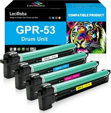 Compatible w/ Canon GPR53 GPR-53 Drum Unit 4-Pack BK/C/M/Y 100K Yield, No Toner picture