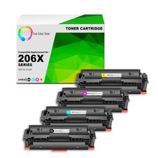 4PK TCT Premium 206X BCYM HY for Compatible HP LaserJet M255dw Toner Cartridge picture