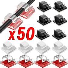 10/20/50PCS Cable Clips Self-Adhesive Cord Management Wire Holder Organizer Hook picture