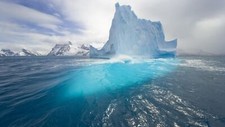 Landscape ice iceberg nature arctic cyan Custom Gaming Mat Desk picture