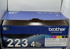 Genuine Brother TN223 4PK, Standard-Yield Toner Cartridge, Four Pack C/M/Y/B picture