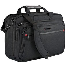 VANKEAN Expandable Waterproof Laptop Briefcase Fits Up to 17.3