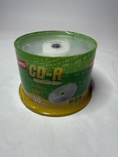 Staples CD-R Recordable - 50 NEW Discs 80 Minutes 700MB Capacity 52X Speed picture