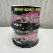 Lot of 2 Playo recordable DVD 120min 4.7GB 50 packs picture